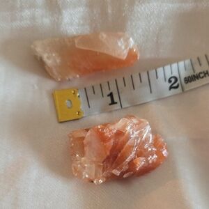Red Calcite Crystal Set - Raw Natural Healing Stones - Reiki, Chakra, Mineral